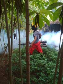 Fogging di Karangayu Desa Kelor