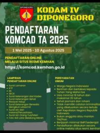 PENDAFTARAN KOMCAD TAHUN 2025