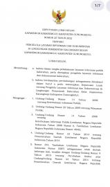 SURAT KEPUTUSAN LURAH TENTANG PPID