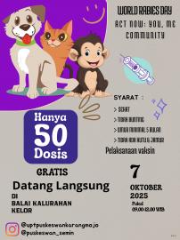 VAKSINASI RABIES UNTUK HEWAN PELIHARAAN DI KALURAHAN KELOR