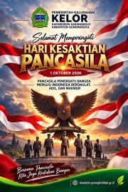 Pemerintah Kalurahan Kelor Peringati Hari Kesaktian Pancasila, Teguhkan Semangat Persatuan dan Keutu